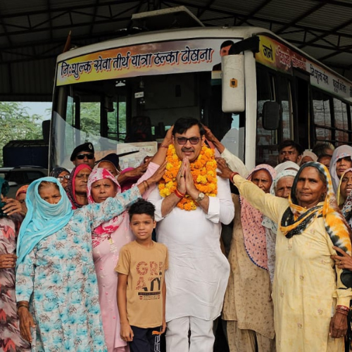 तीर्थ यात्रा कार्यक्रम के तहत टोहाना विधानसभा से तीन बसों के जत्थे को रवाना किया गया